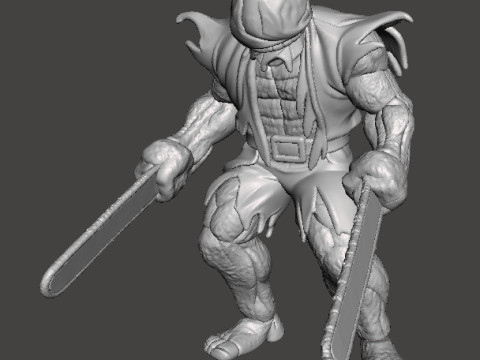 KORKU VE FANTAZİ OYUNLARI İÇİN BÜYÜK ADAM MİNYATÜR MODEL FİGÜR RPG DND 3D Baskı Modeli