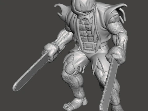 FIGURA MODELLO IN MINIATURA DI BIGGY MAN PER GIOCHI HORROR E FANTASY RPG DND Modello di stampa 3D