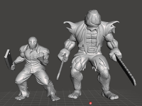 KORKU VE FANTAZİ OYUNLARI İÇİN BÜYÜK ADAM MİNYATÜR MODEL FİGÜR RPG DND 3D Baskı Modeli