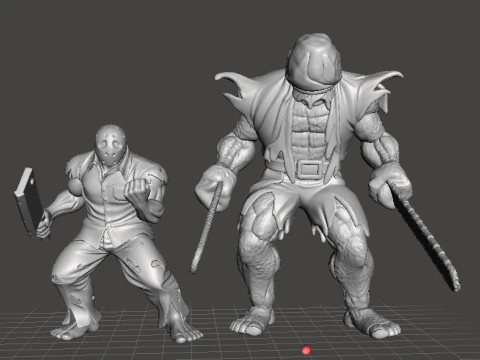 FIGURA MODELLO IN MINIATURA DI BIGGY MAN PER GIOCHI HORROR E FANTASY RPG DND Modello di stampa 3D