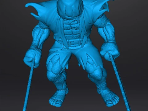 FIGURA MODELLO IN MINIATURA DI BIGGY MAN PER GIOCHI HORROR E FANTASY RPG DND Modello di stampa 3D