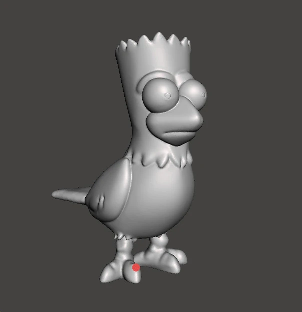 SIMPSONS BART RAVEN POE FIGURA MODELLO SCULTURA STATUA ORNAMENTO Modello di stampa 3D .c4d .max .obj .3ds .fbx .stl .blend 