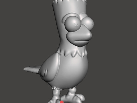 SIMPSONS BART RAVEN POE FIGUR MODELL SKULPTUR STATUE ORNAMENT 3D Druckmodell