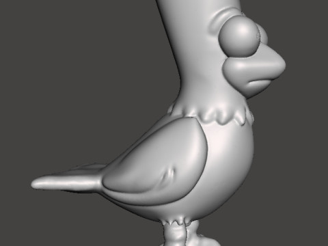 SIMPSONS BART RAVEN POE GAMBAR MODEL PATUNG HIAS Model Cetak 3D