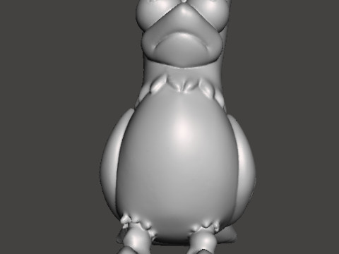 SIMPSONS BART RAVEN POE GAMBAR MODEL PATUNG HIAS Model Cetak 3D