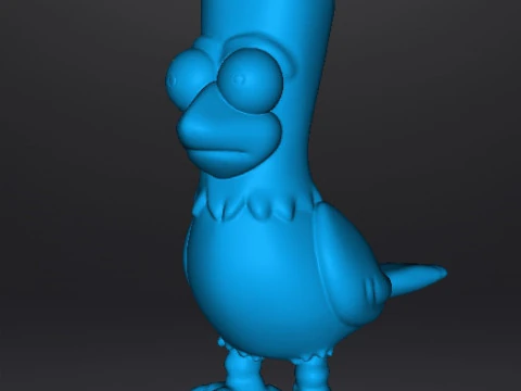 SIMPSONS BART RAVEN POE FIGURA MODELLO SCULTURA STATUA ORNAMENTO Modello di stampa 3D