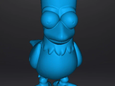 SIMPSONS BART RAVEN POE FIGURA MODELLO SCULTURA STATUA ORNAMENTO Modello di stampa 3D