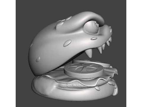 BURGER MIMIC MOSTRO FIGURA MODELLO SCULTURA ORNAMENTO STATUA Modello di stampa 3D