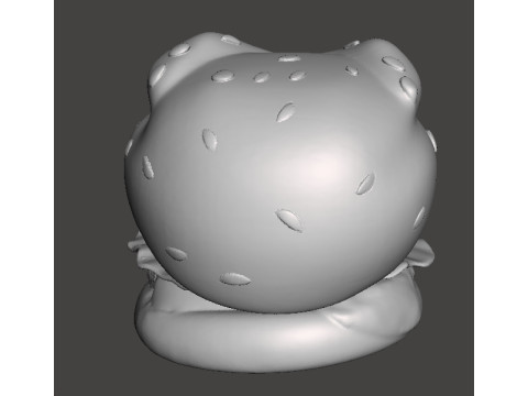 BURGER MIMIC MONSTER FIGURE MODEL SCULPTURE STATUE ORNAMENT 3D Print Model