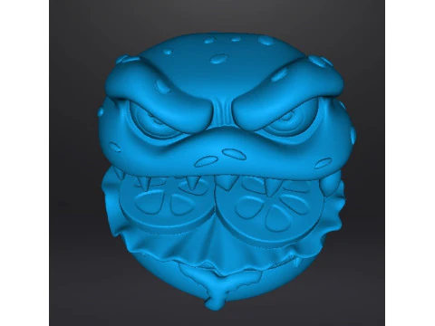 BURGER MIMIC MOSTRO FIGURA MODELLO SCULTURA ORNAMENTO STATUA Modello di stampa 3D