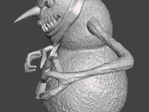 판타지 호러 게임 RPG DND용 사악한 눈사람 괴물 미니어처 모델 3D 프린트 모델