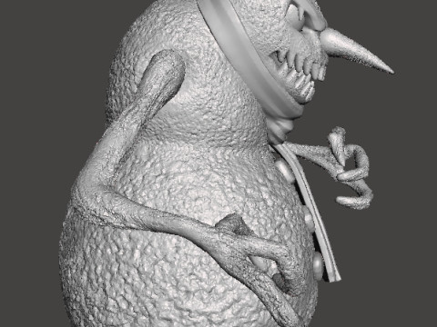 판타지 호러 게임 RPG DND용 사악한 눈사람 괴물 미니어처 모델 3D 프린트 모델