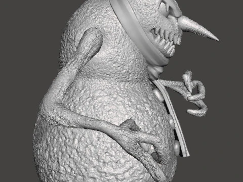 MODELO EM MINIATURA DO MONSTRO DO BONECO DE NEVE MAL PARA JOGOS DE FANTASIA HORROR RPG DND Modelo de Impressão 3D