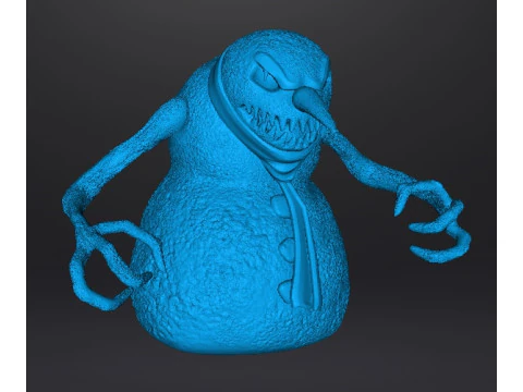 MODELO EM MINIATURA DO MONSTRO DO BONECO DE NEVE MAL PARA JOGOS DE FANTASIA HORROR RPG DND Modelo de Impressão 3D