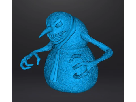 MODELO EM MINIATURA DO MONSTRO DO BONECO DE NEVE MAL PARA JOGOS DE FANTASIA HORROR RPG DND Modelo de Impressão 3D