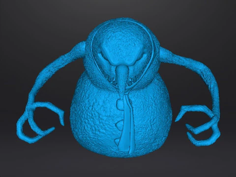 MODELO EM MINIATURA DO MONSTRO DO BONECO DE NEVE MAL PARA JOGOS DE FANTASIA HORROR RPG DND Modelo de Impressão 3D