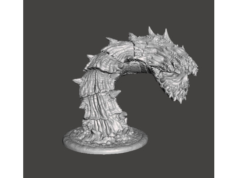 REUZE ZANDWORM WEZEN MODEL FIGUUR VOOR FANTASY GAMES RPG DND 3D printmodel