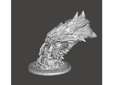REUZE ZANDWORM WEZEN MODEL FIGUUR VOOR FANTASY GAMES RPG DND 3D printmodel