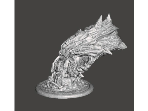 FIGURA MODELLO DI CREATURA GIANT SANDWORM PER GIOCHI FANTASY RPG DND Modello di stampa 3D