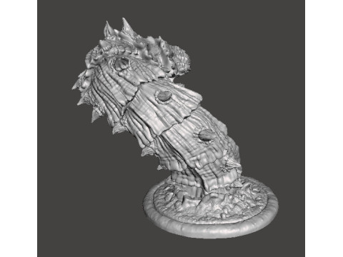 REUZE ZANDWORM WEZEN MODEL FIGUUR VOOR FANTASY GAMES RPG DND 3D printmodel