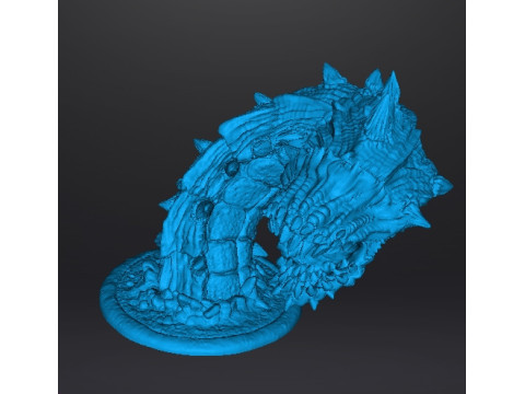 REUZE ZANDWORM WEZEN MODEL FIGUUR VOOR FANTASY GAMES RPG DND 3D printmodel