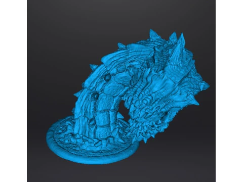 FIGURA MODELLO DI CREATURA GIANT SANDWORM PER GIOCHI FANTASY RPG DND Modello di stampa 3D