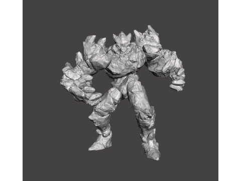 奇幻游戏角色扮演游戏 DND 的冰元素生物模型人偶 3D 打印模型