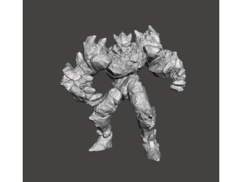 МОДЕЛЬ ФІГУРКИ КРИЖАНОЇ ЕЛЕМЕНТАРНОЇ ІСТОТИ ДЛЯ ФЕНТЕЗІЙНИХ ІГОР RPG DND 3D Принт Модель