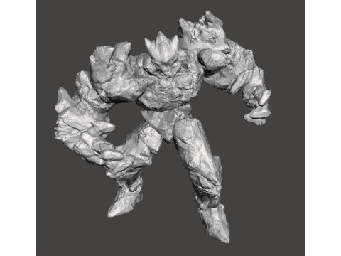 फैंटेसी गेम्स आरपीजी डीएनडी के लिए आइस एलिमेंटल क्रिएचर मॉडल फिगर 3D प्रिंट मॉडल