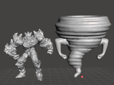 MORTUARY CYCLONE MODEL FIGURE FÜR FANTASY GAMES RPG DND 3D Druckmodell