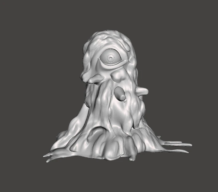 FIGURA MODELLO OSSERVATORE EXTRAPLANARE PER GIOCHI FANTASY RPG DND Modello di stampa 3D .c4d .max .obj .3ds .fbx .stl .blend