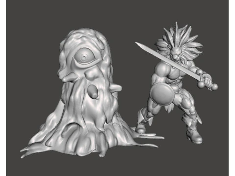 FIGURA MODELLO OSSERVATORE EXTRAPLANARE PER GIOCHI FANTASY RPG DND Modello di stampa 3D