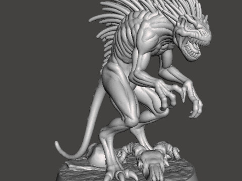 МИНИАТЮРНАЯ МОДЕЛЬ ДИКОЙ ЧУПАКАБРЫ ДЛЯ РПГ УЖАСОВ ИЛИ ФЭНТЕЗИ DND 3D Принт Модель