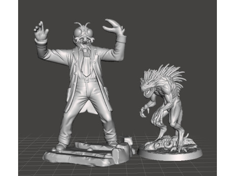 МИНИАТЮРНАЯ МОДЕЛЬ ДИКОЙ ЧУПАКАБРЫ ДЛЯ РПГ УЖАСОВ ИЛИ ФЭНТЕЗИ DND 3D Принт Модель