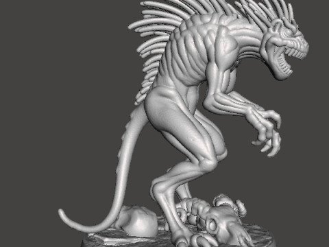 МИНИАТЮРНАЯ МОДЕЛЬ ДИКОЙ ЧУПАКАБРЫ ДЛЯ РПГ УЖАСОВ ИЛИ ФЭНТЕЗИ DND 3D Принт Модель