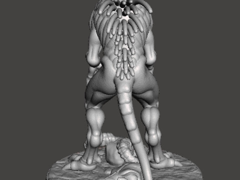 МИНИАТЮРНАЯ МОДЕЛЬ ДИКОЙ ЧУПАКАБРЫ ДЛЯ РПГ УЖАСОВ ИЛИ ФЭНТЕЗИ DND 3D Принт Модель