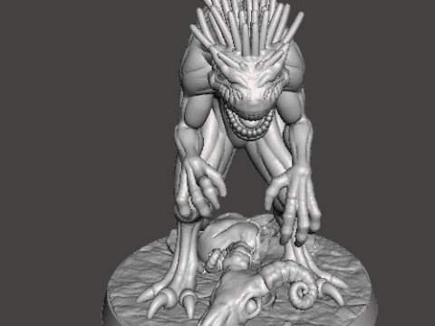 МИНИАТЮРНАЯ МОДЕЛЬ ДИКОЙ ЧУПАКАБРЫ ДЛЯ РПГ УЖАСОВ ИЛИ ФЭНТЕЗИ DND 3D Принт Модель