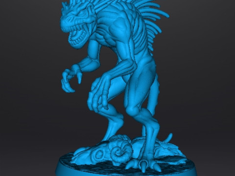 МИНИАТЮРНАЯ МОДЕЛЬ ДИКОЙ ЧУПАКАБРЫ ДЛЯ РПГ УЖАСОВ ИЛИ ФЭНТЕЗИ DND 3D Принт Модель