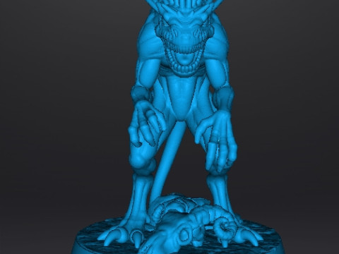 МИНИАТЮРНАЯ МОДЕЛЬ ДИКОЙ ЧУПАКАБРЫ ДЛЯ РПГ УЖАСОВ ИЛИ ФЭНТЕЗИ DND 3D Принт Модель