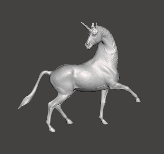 LICORNE FIGURE MODÈLE SCULPTURE STATUE ORNEMENT ANIMAL Modèles 3D en vedette .c4d .max .obj .3ds .fbx .stl .blend 