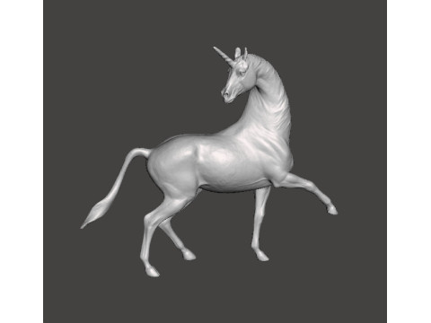 LICORNE FIGURE MODÈLE SCULPTURE STATUE ORNEMENT ANIMAL Modèles 3D en vedette
