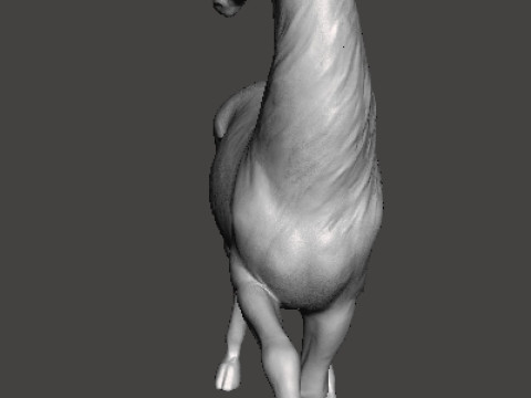 LICORNE FIGURE MODÈLE SCULPTURE STATUE ORNEMENT ANIMAL Modèles 3D en vedette