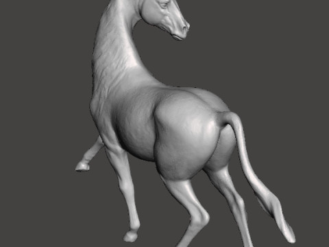 LICORNE FIGURE MODÈLE SCULPTURE STATUE ORNEMENT ANIMAL Modèles 3D en vedette