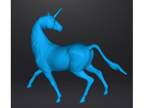 LICORNE FIGURE MODÈLE SCULPTURE STATUE ORNEMENT ANIMAL Modèles 3D en vedette