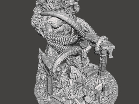 LASHER DEMONE RIGHELLO DEL MONDO INFERIORE MODELLO IN MINIATURA FANTASY GAMES RPG Modello di stampa 3D