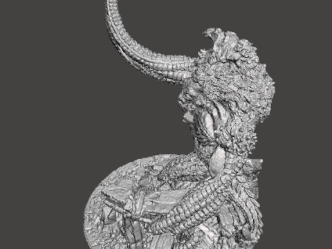 LASHER DEMONE RIGHELLO DEL MONDO INFERIORE MODELLO IN MINIATURA FANTASY GAMES RPG Modello di stampa 3D