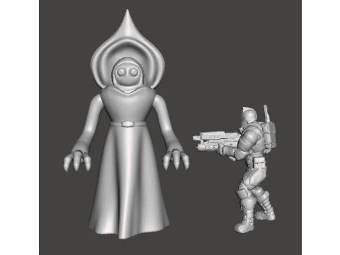 हॉरर या फंतासी गेम आरपीजी डीएनडी के लिए फ्लैटवुड्स मॉन्स्टर मिनिएचर मॉडल 3D प्रिंट मॉडल