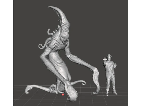 МОДЕЛЬ КОСМИЧЕСКОГО УОКЕРА ДЛЯ ИГР УЖАСОВ ИЛИ ФЭНТЕЗИ RPG DND 3D Принт Модель