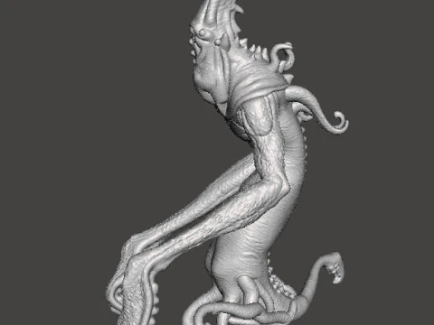 МОДЕЛЬ КОСМИЧЕСКОГО УОКЕРА ДЛЯ ИГР УЖАСОВ ИЛИ ФЭНТЕЗИ RPG DND 3D Принт Модель