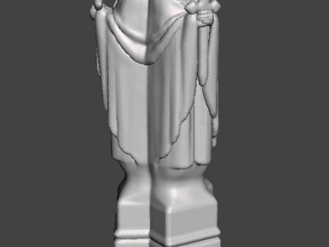 三重邪教徒雕像微型模型地形适用于奇幻游戏角色扮演游戏 DND 3D 打印模型